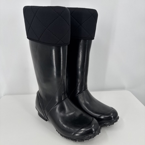 Bogs Shoes - Bogs Black Quilted Rain Boots